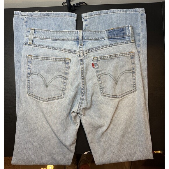 Levi’s 519 Vintage Jeans Low Stretch Flare Light Wash Sz 11 Junior Long - Picture 1 of 12